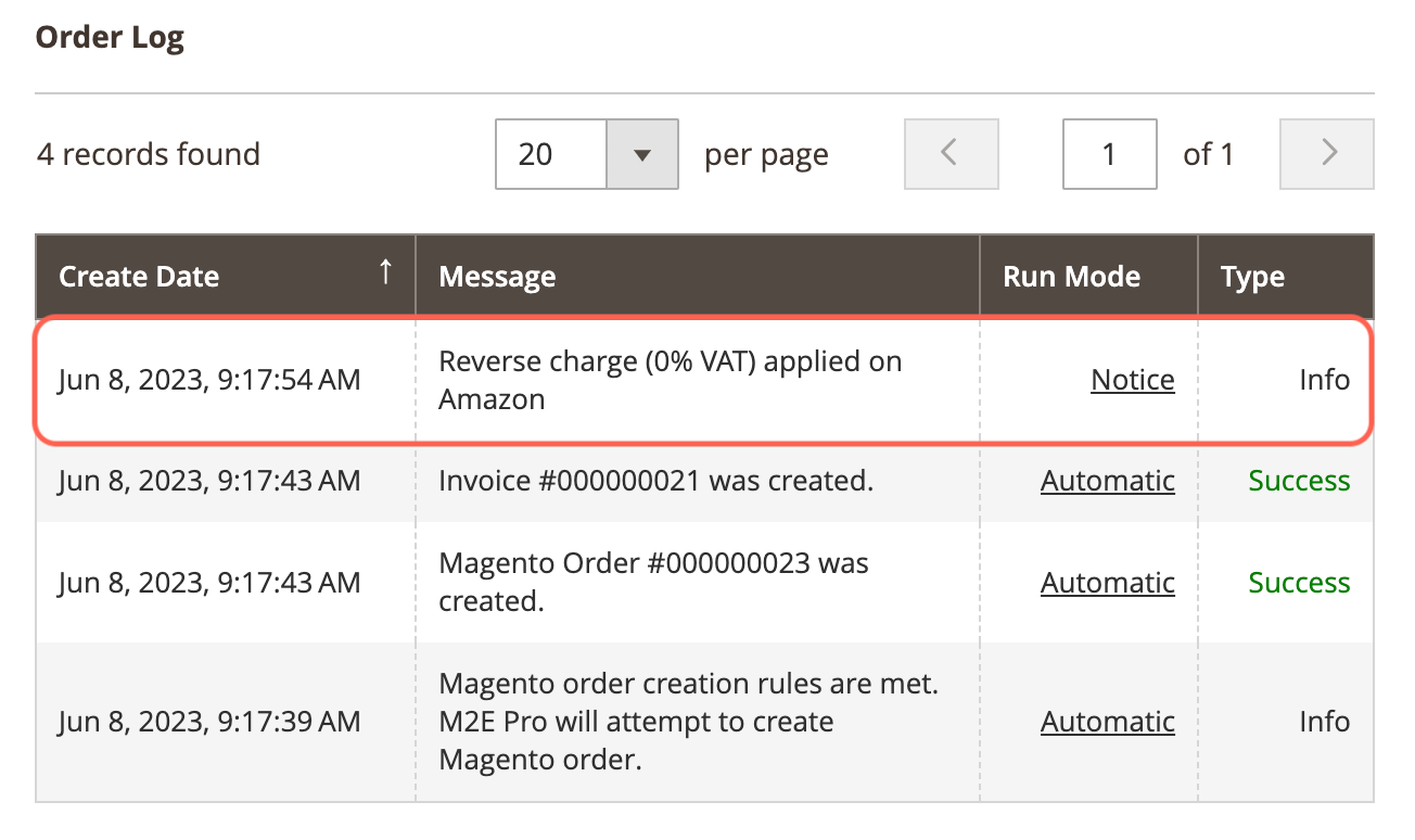 M2E Pro Amazon reverse charge applied