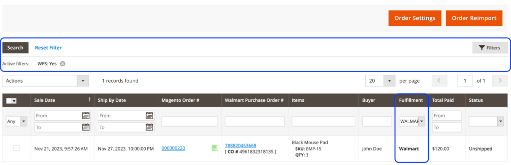 Import and Handle Walmart-fulfilled Orders in M2E Pro and Magento