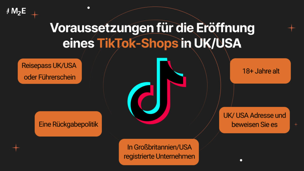 Voraussetzungen für die Eröffnung eines TikTok-Shops