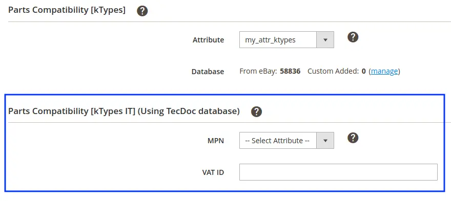 Steps to Configure Parts Compatibility