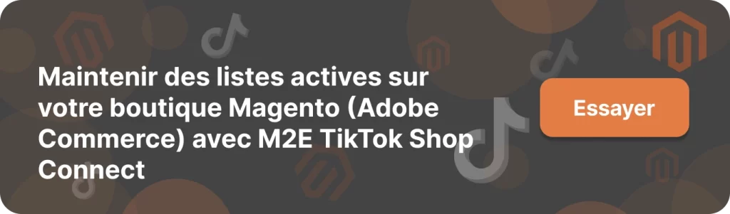 M2E TikTok Shop Connect