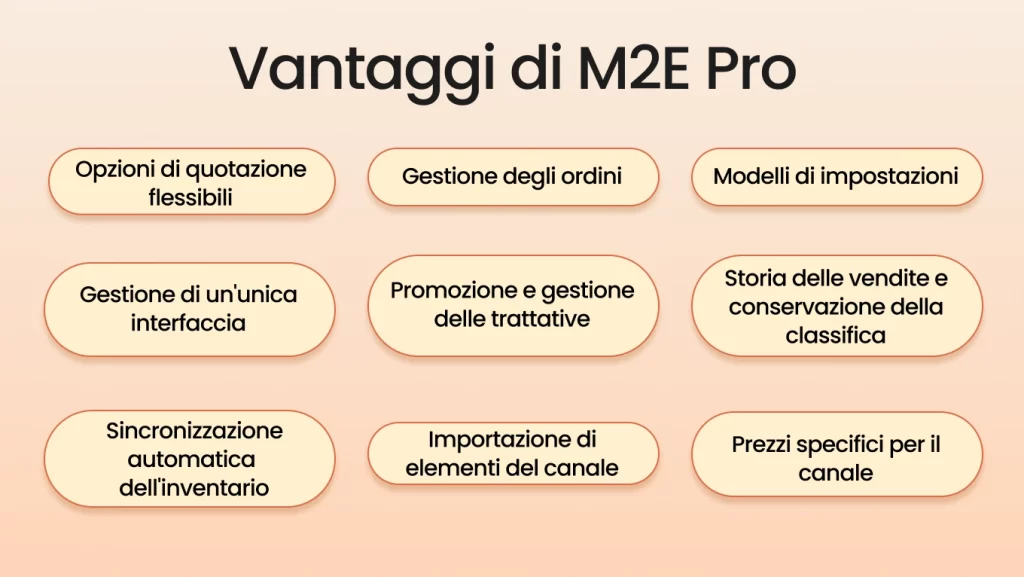 Vantaggi di M2E Pro