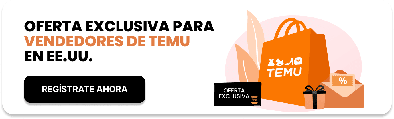 Oferta exclusiva para vendedores de Temu  en EE.UU.