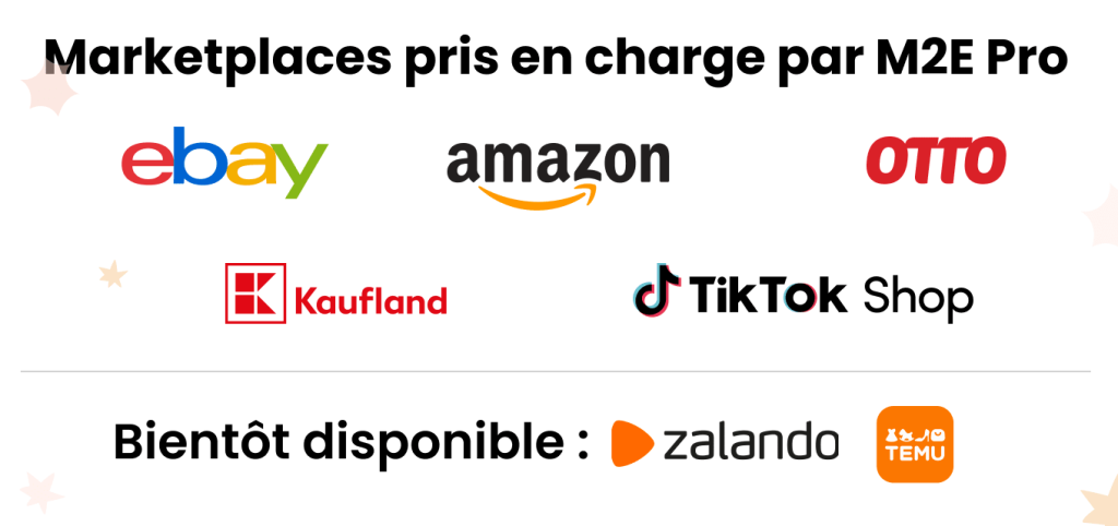 Marketplaces pris en charge par M2E Pro