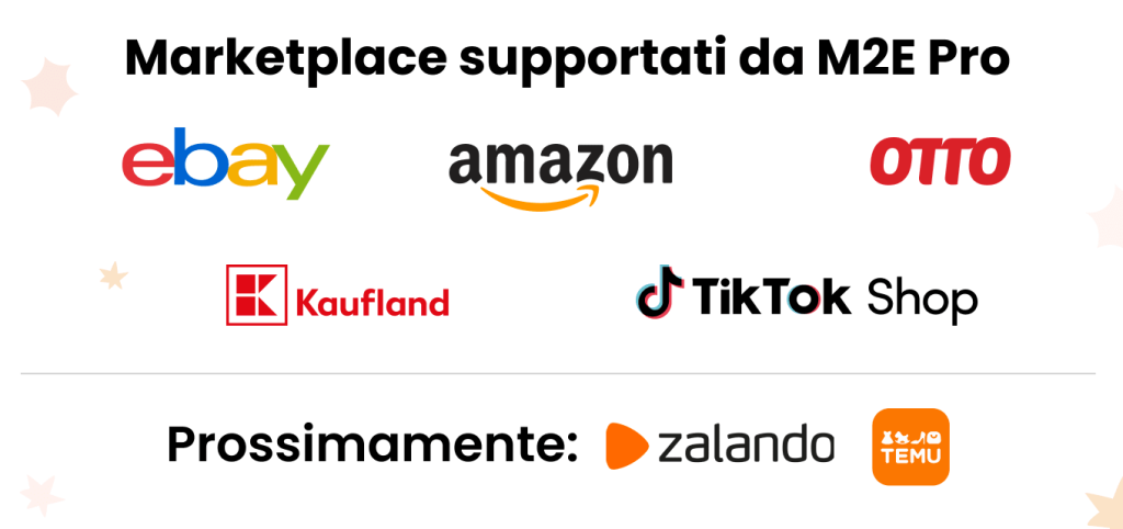 Marketplace supportati da M2E Pro