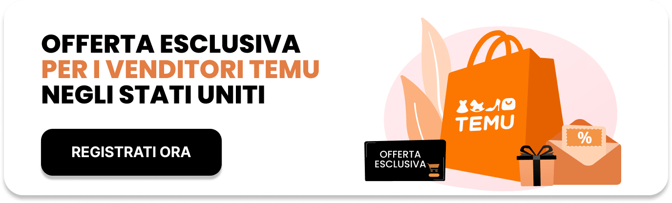 Offerta esclusiva per i venditori Temu negli Stati Uniti