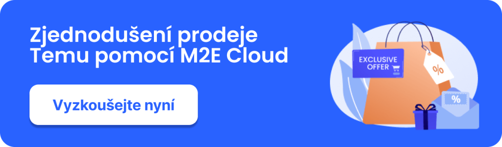 Vyzkoušejte integraci Temu Shopify od M2E Cloud