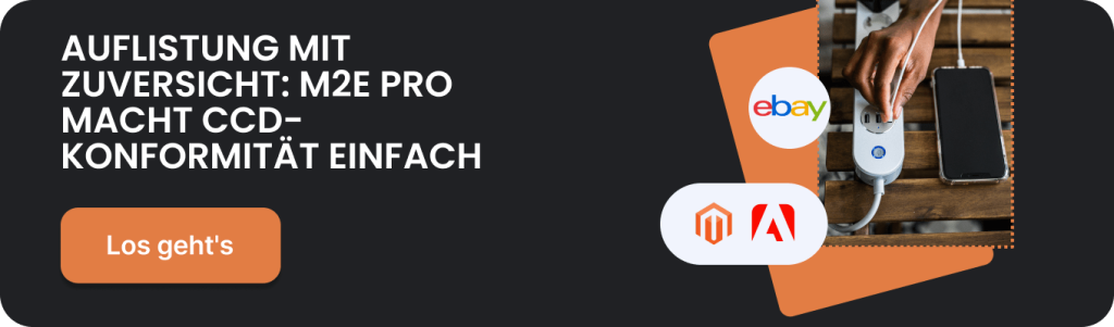 M2E Pro-Integration mit eBay zur Einhaltung der Richtlinie über gemeinsame Ladegeräte