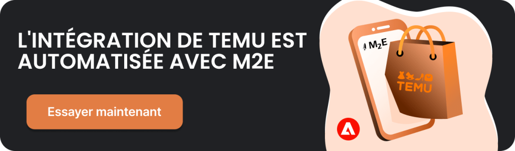 Les meilleurs endroits pour vendre des vêtements : Intégration M2E Temu