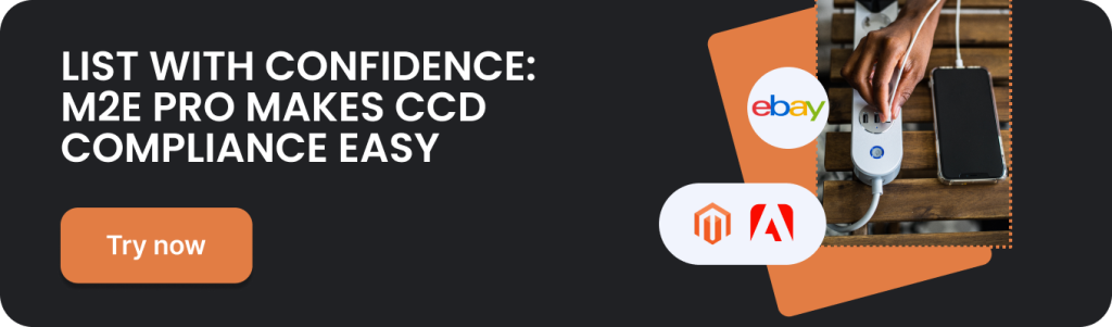 M2E Pro Integration with eBay to Comply with the Common Charger Directive