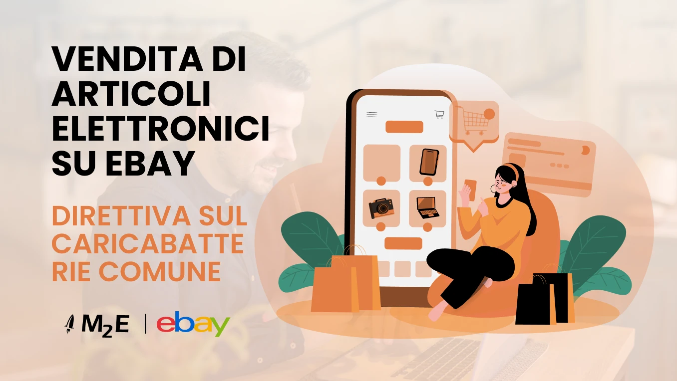 Vendere prodotti elettronici su eBay rispettando la direttiva sui caricabatterie comuni