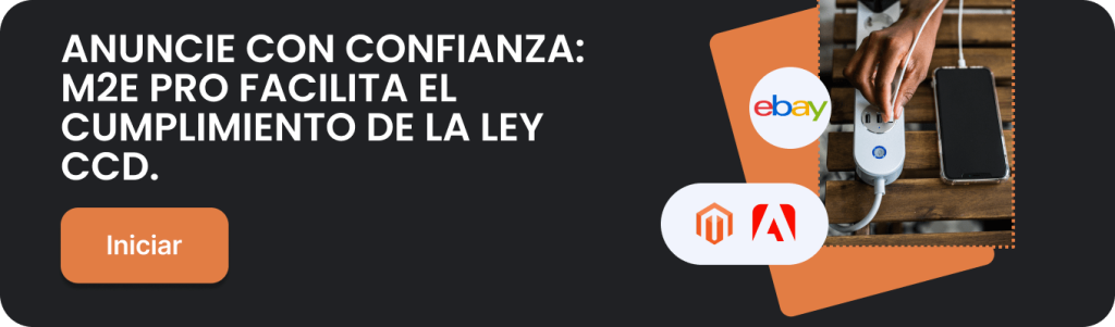 Integración de M2E Pro con eBay para cumplir la Directiva sobre Cargadores Comunes