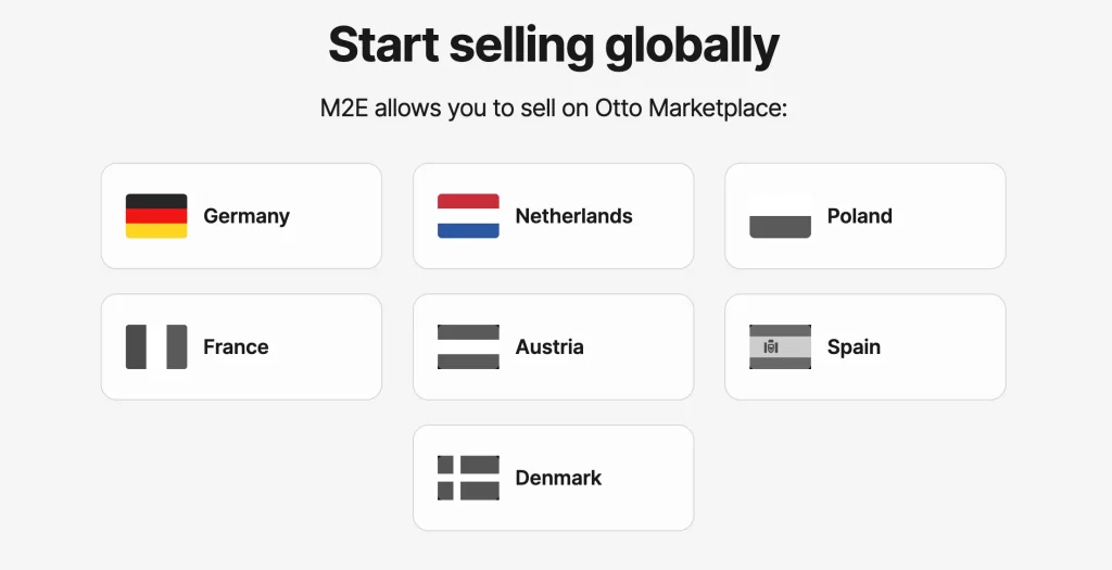 Sell globally with M2E on OTTO Marketplace